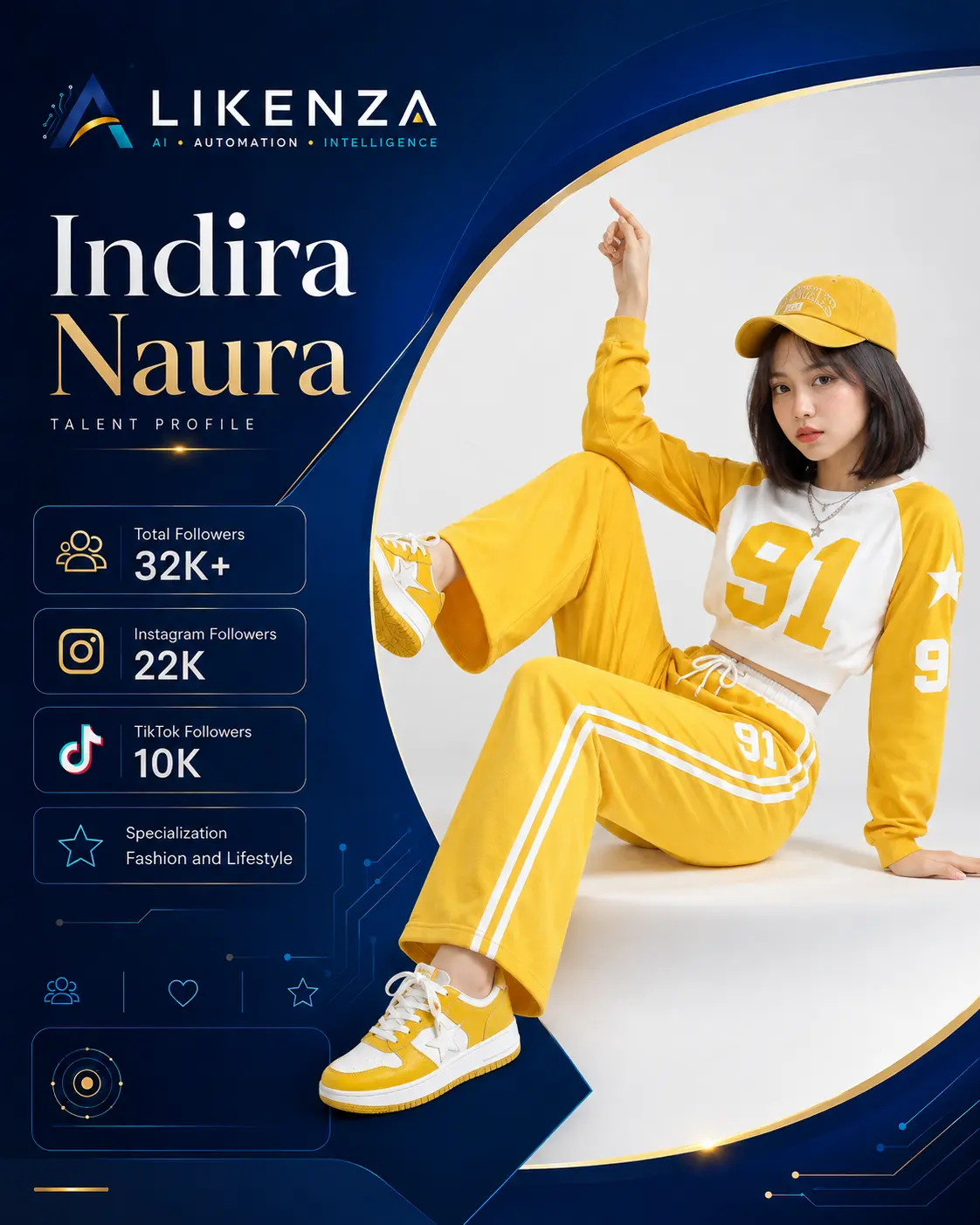 Poster profil talent Indira Naura